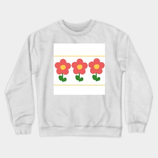 3 little flowers Crewneck Sweatshirt